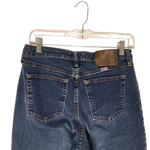 Vintage Wrangler Twenty X Tulsa Straight Leg Jeans Dark Blue Denim Size 9x34 - Picture 5 of 10